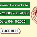 Allahabad University Junior Research Assistant Recruitment 2025 - Apply Offline for 01 Posts by Oct 4