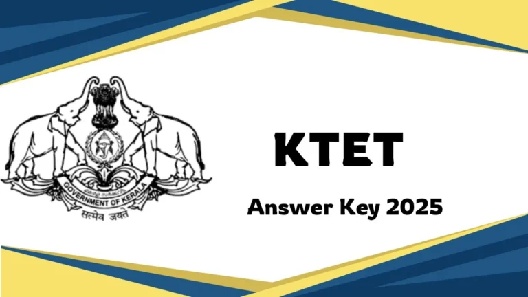 KTET Answer Key May 2025 OUT at ktet.kerala.gov.in Download PDF